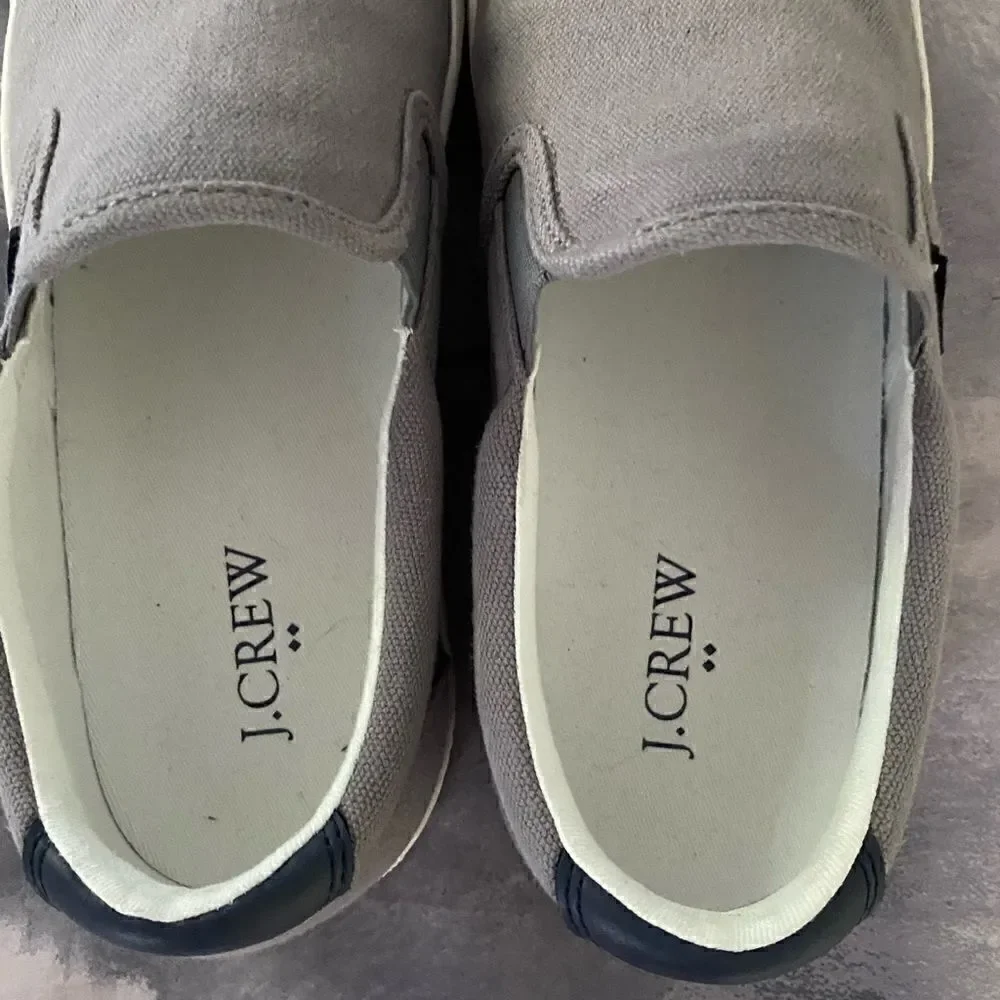J. Crew Explorer Canvas Slip-On Sneakers Men’s Size 8